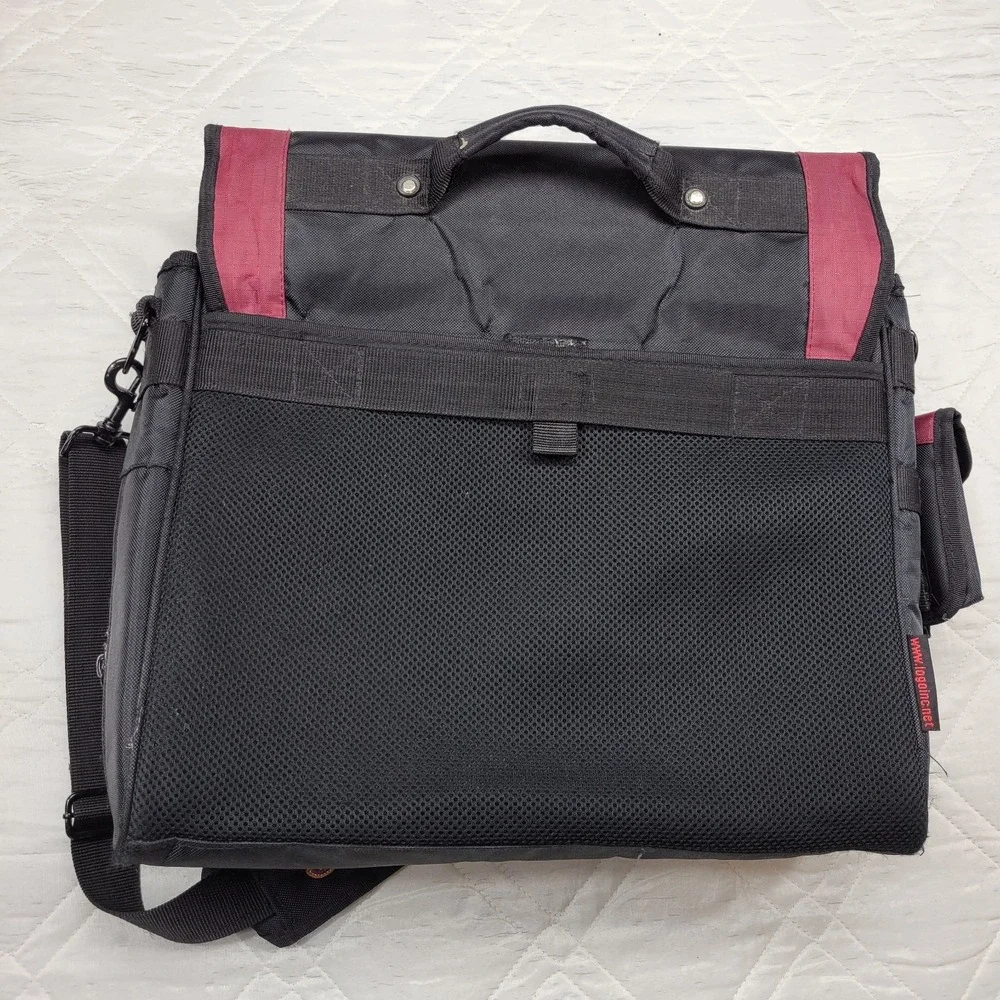 Logo Inc. Virginia Tech Hokies black & burgundy laptop / briefcase